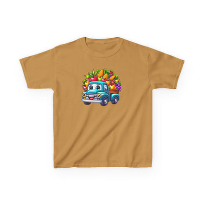 Fall Harvest Truck – Kids Cotton T-Shirt