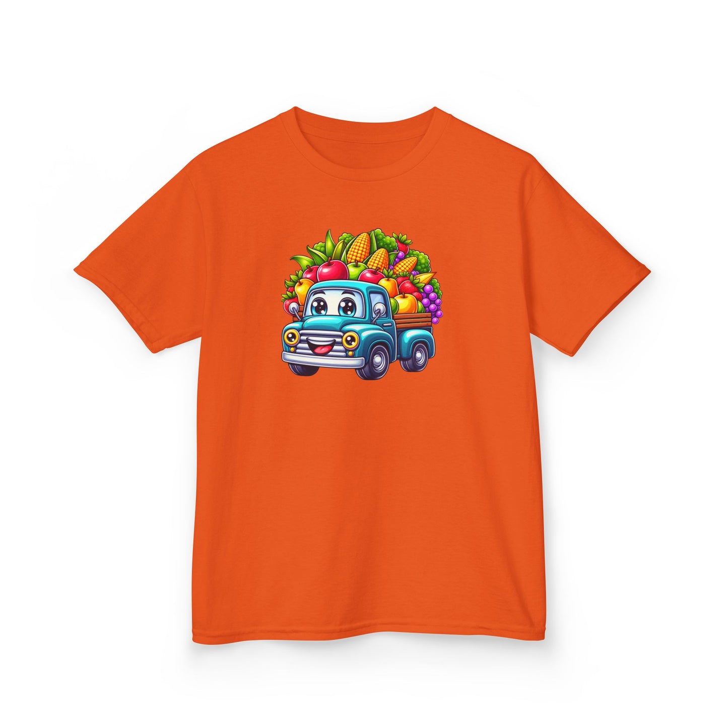 Fall Harvest Truck – Kids Cotton T-Shirt