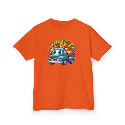 Fall Harvest Truck – Kids Cotton T-Shirt