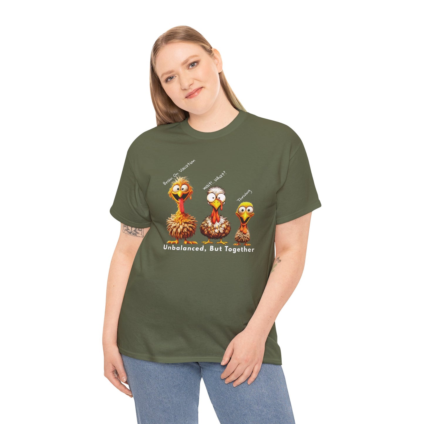 Unbalanced But Together – Funny Thanksgiving Turkey Unisex T-Shirt