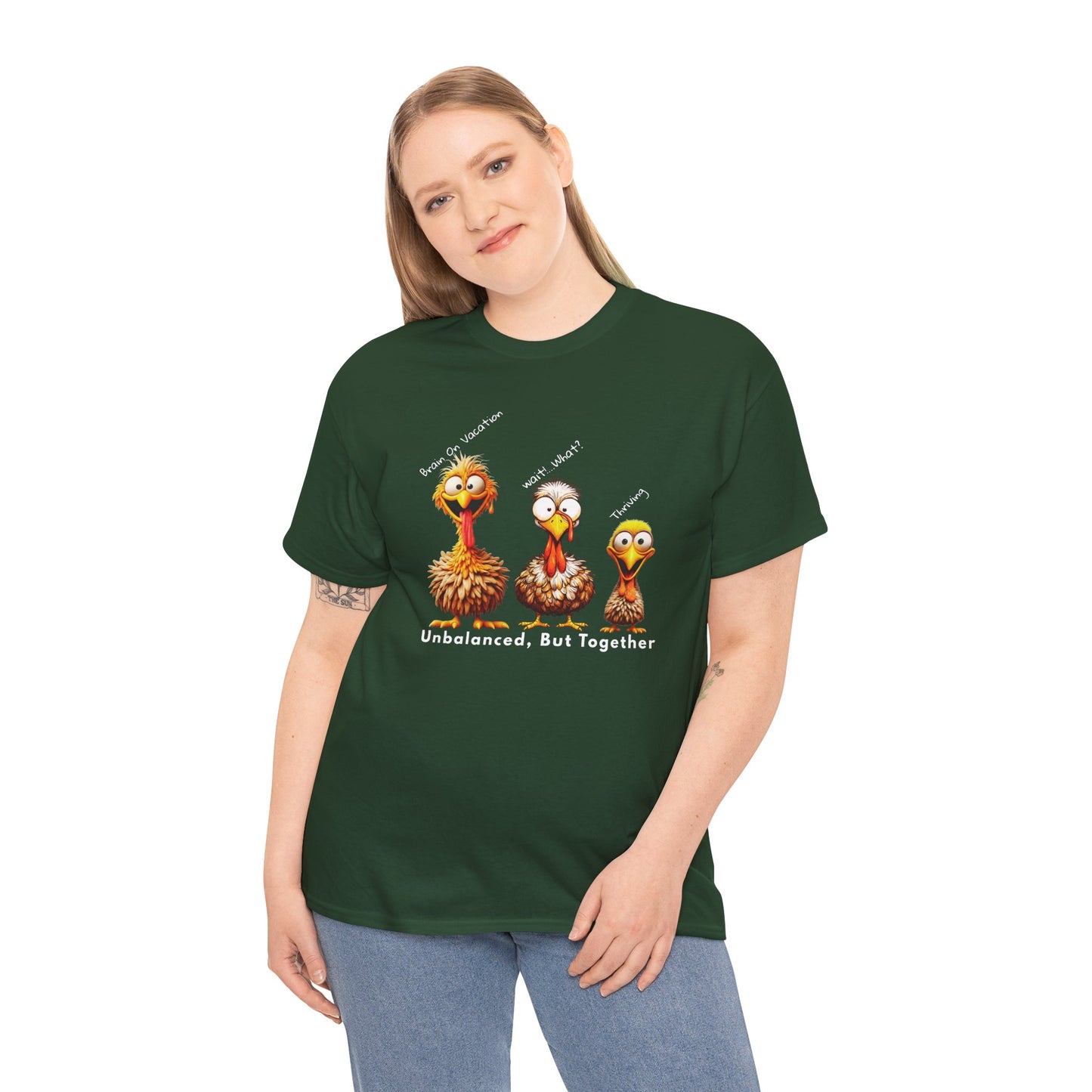 Unbalanced But Together – Funny Thanksgiving Turkey Unisex T-Shirt
