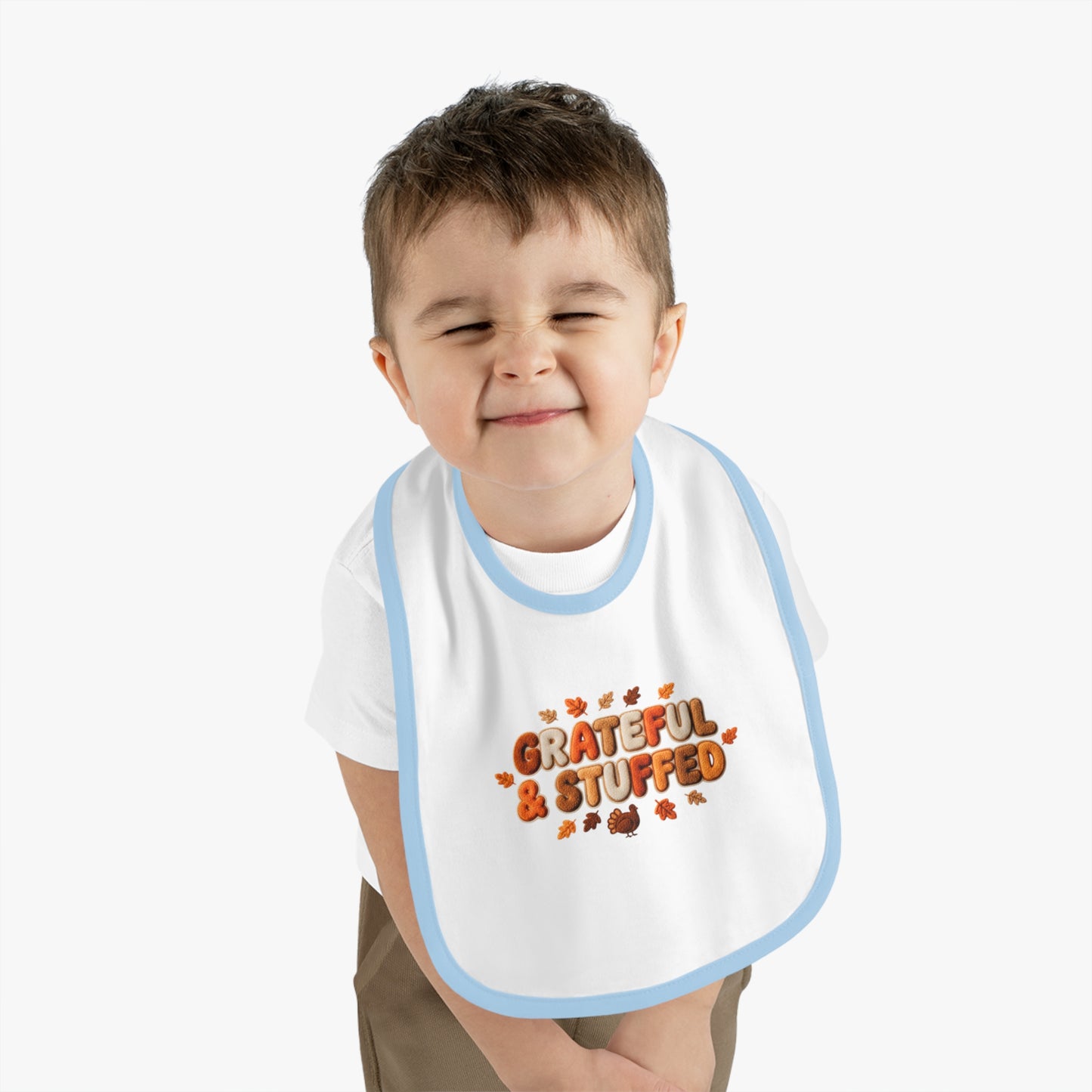 Grateful & Stuffed – Thanksgiving Baby Bib