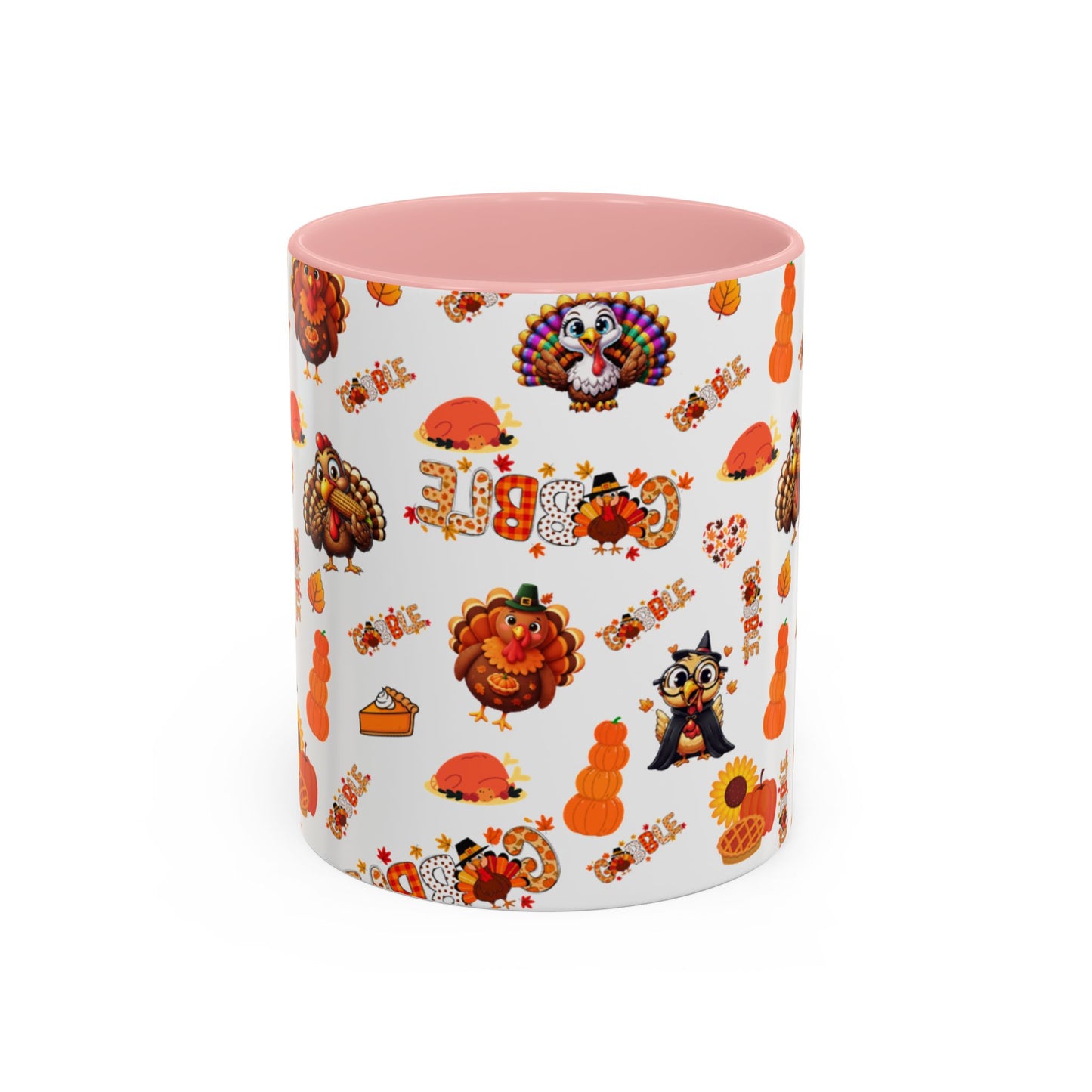 Thanksgiving Ceramic Mug ( 11 oz ) – Gobble Turkey Fall Coffee Cup | Hope & Agoua™