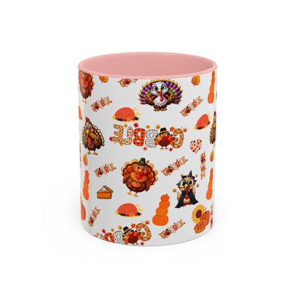 Thanksgiving Ceramic Mug ( 11 oz ) – Gobble Turkey Fall Coffee Cup | Hope & Agoua™