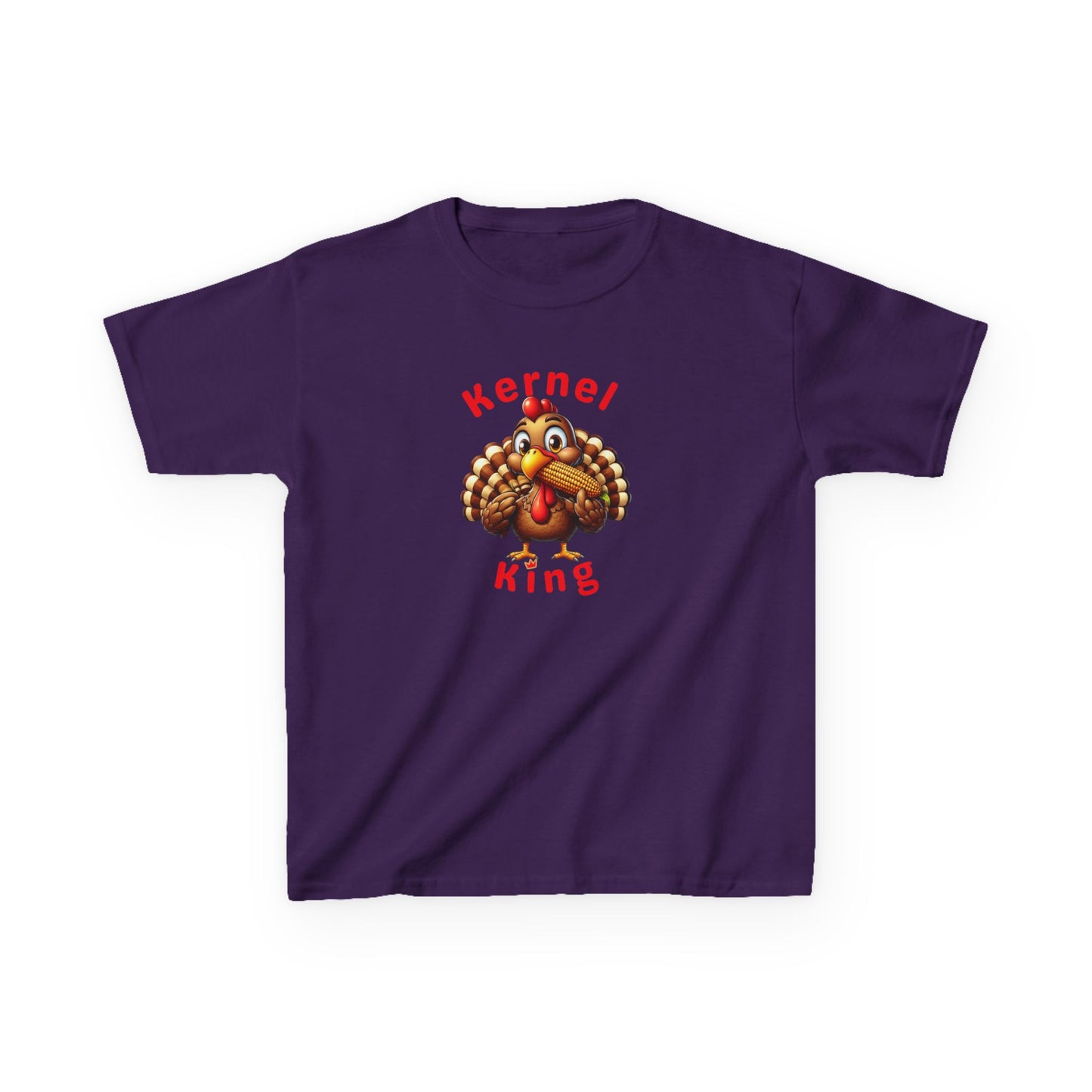 Kernel King – Boys Thanksgiving Cotton T-Shirt