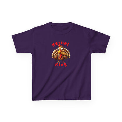 Kernel King – Boys Thanksgiving Cotton T-Shirt
