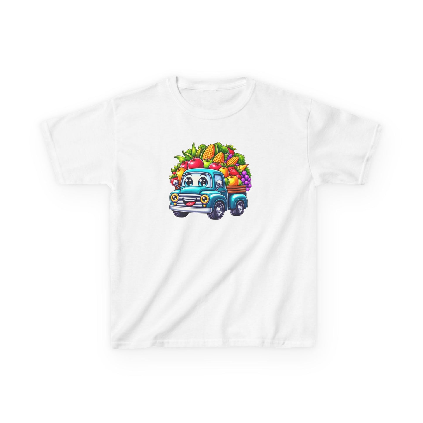 Fall Harvest Truck – Kids Cotton T-Shirt
