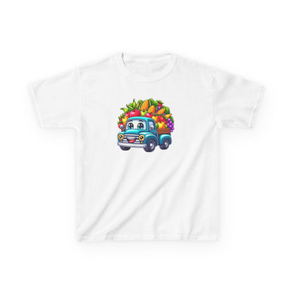 Fall Harvest Truck – Kids Cotton T-Shirt