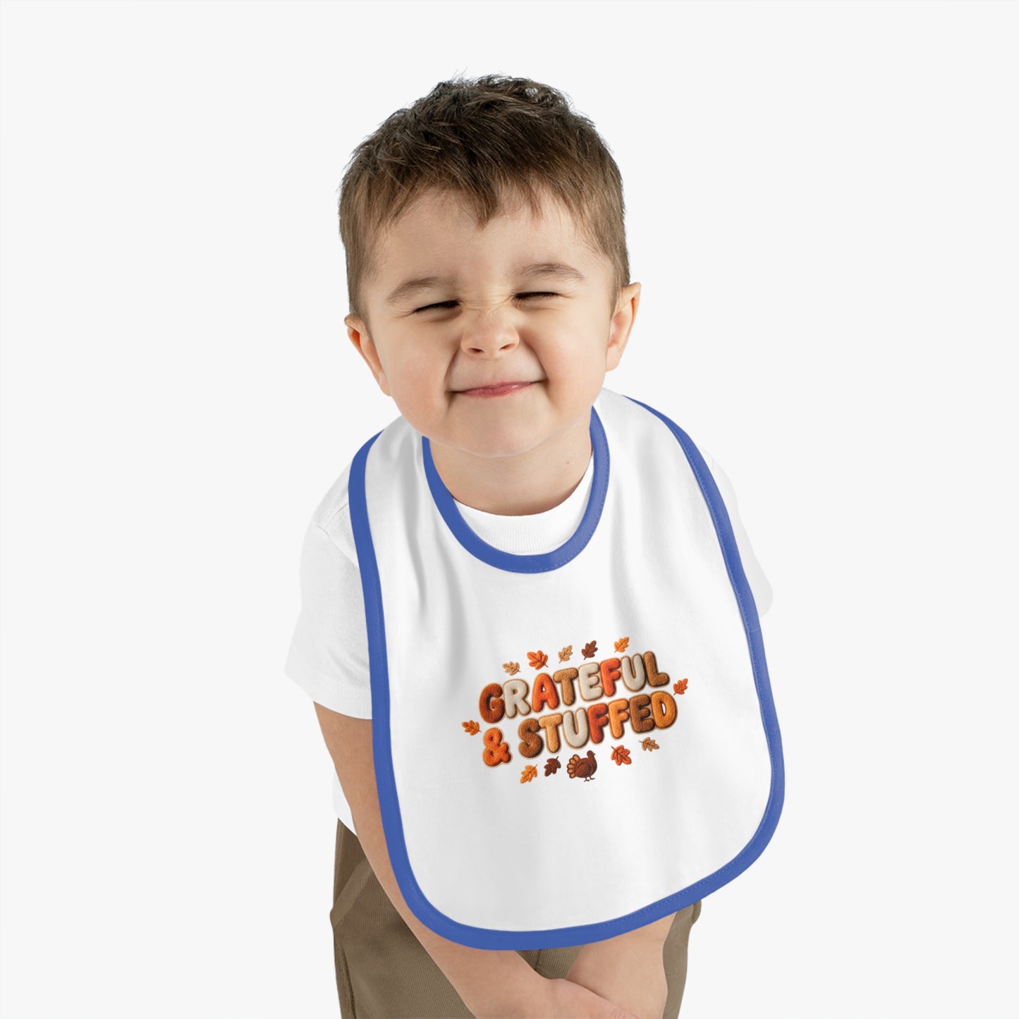 Grateful & Stuffed – Thanksgiving Baby Bib