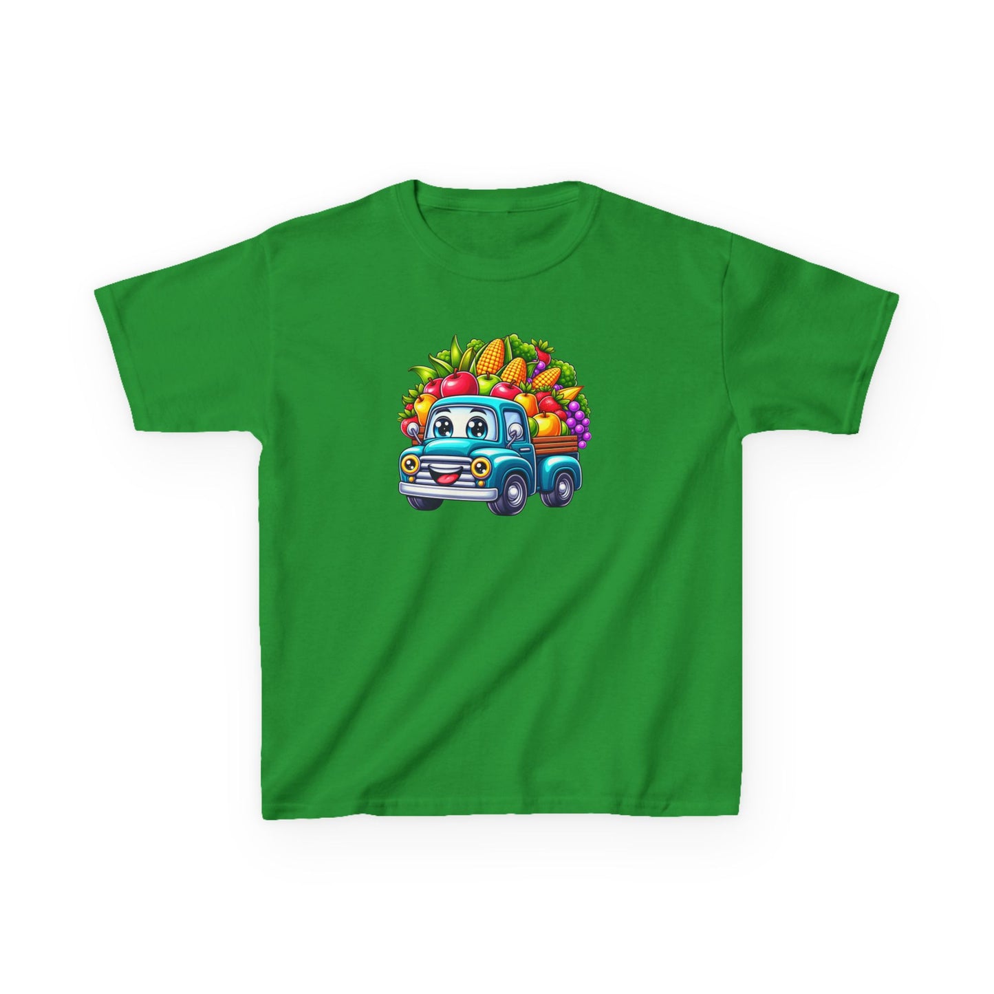 Fall Harvest Truck – Kids Cotton T-Shirt