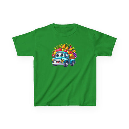 Fall Harvest Truck – Kids Cotton T-Shirt
