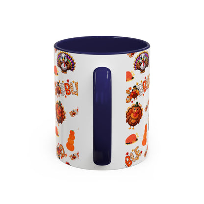 Thanksgiving Ceramic Mug ( 11 oz ) – Gobble Turkey Fall Coffee Cup | Hope & Agoua™