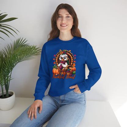 Thankful Heart Crewneck | Cozy Fall & Thanksgiving Unisex Sweatshirt