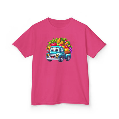 Fall Harvest Truck – Kids Cotton T-Shirt