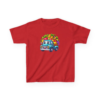 Fall Harvest Truck – Kids Cotton T-Shirt